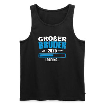 Ich werde Großer Bruder 2025 - Débardeur bio Premium Homme - noir - Devant - Michal (187cm)