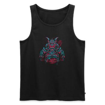 Samurai Krieger Kunst - Männer Premium Bio Tank Top - Schwarz - Vorne - AI Model Male 178 light (178cm)