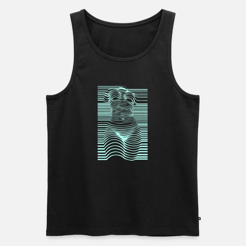 Mannequin Körper einer Frau - Männer Premium Bio Tank Top - Schwarz
