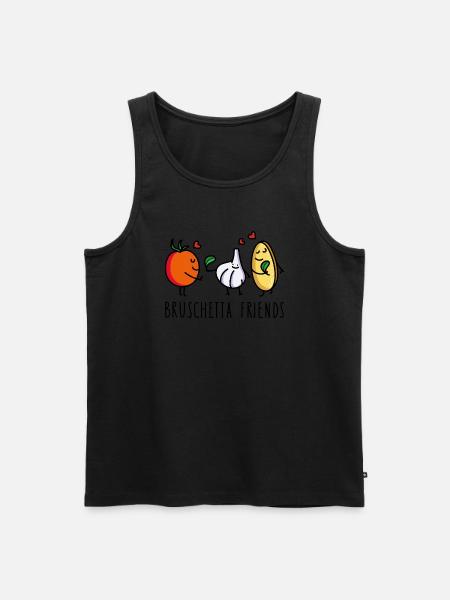 Funny bruschetta friends - Men's Premium Organic Tank Top -