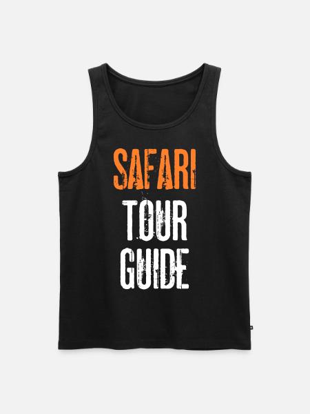 Safari tour guide - Men's Premium Organic Tank Top - black