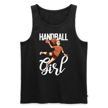 Handball Player Handball Ball Outfit Handball Player - Men's Premium Organic Tank Top - black - Front - Michal (187cm)