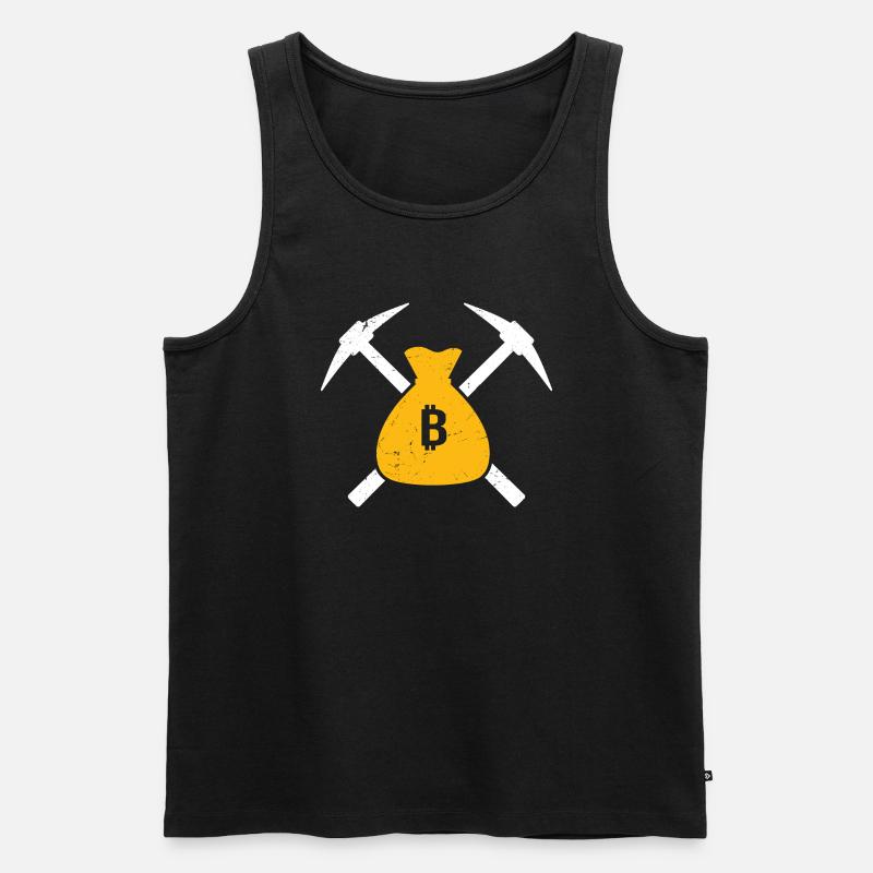 Bergbau - Männer Premium Bio Tank Top - Schwarz