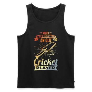 Cricket Grandfather - Men's Premium Organic Tank Top - black - Front - AI Model Male 178 light (178cm)