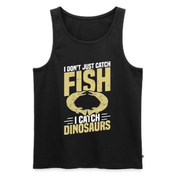  Fishing Rod für Alligator Gar Fishing Alligator - Männer Premium Bio Tank Top - Schwarz - Vorne - Michal (187cm)