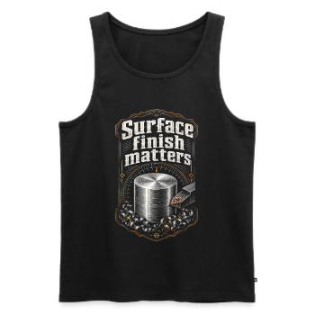 Cutting machine operator CNC router - Men's Premium Organic Tank Top - black - Front - Michal (187cm)