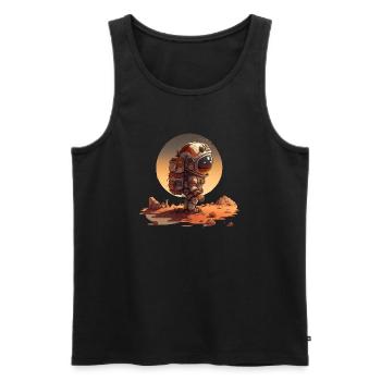 Kind-Astronaut auf dem Mars - Männer Premium Bio Tank Top - Schwarz - Vorne - Michal (187cm)