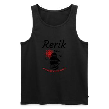 Rerik Segelschiff Kompassrose Ostsee - Männer Premium Bio Tank Top - Schwarz - Vorne - AI Model Male 178 light (178cm)