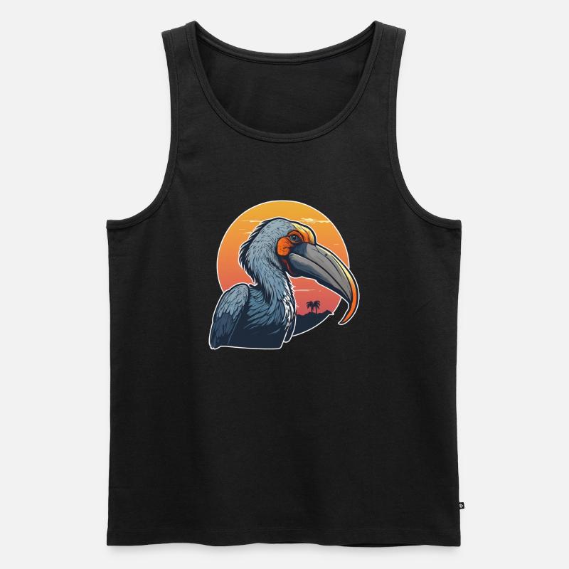 Schuhschnabel - Männer Premium Bio Tank Top - Schwarz