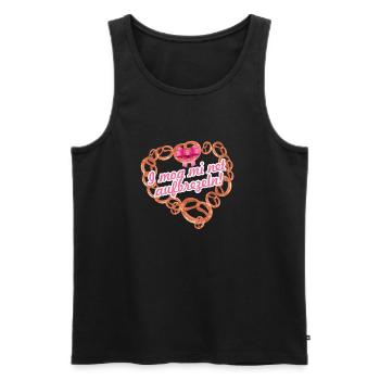 I mog mi ned aufbrezeln,fest,tracht,dirndl - Männer Premium Bio Tank Top - Schwarz - Vorne - AI Model Male 178 light (178cm)