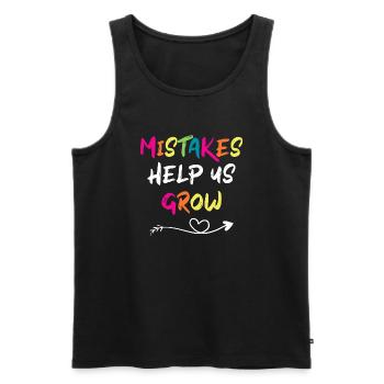 Lehrer Schulalltag Vintage Bildung Unterricht - Männer Premium Bio Tank Top - Schwarz - Vorne - Michal (187cm)