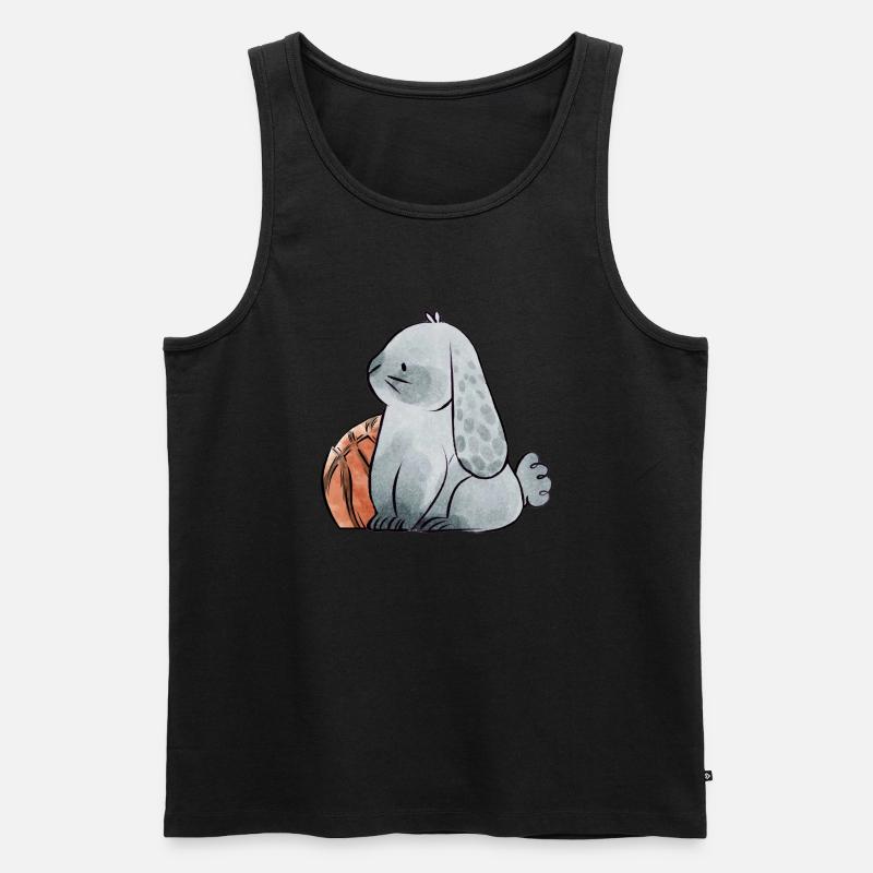 Basketball Mädchen - Männer Premium Bio Tank Top - Schwarz