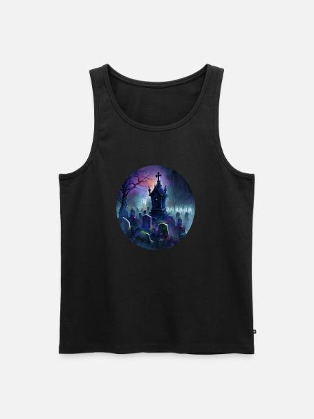 Graveyard - Men's Premium Organic Tank Top - black