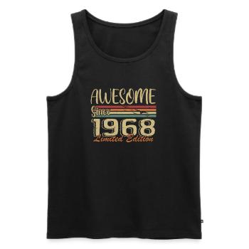 Legends Were Born In 1968 Vintage 1968 - Men's Premium Organic Tank Top - black - Front - Michal (187cm)