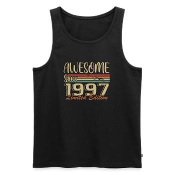 Legends Were Born In 1997 Vintage 1997 - Men's Premium Organic Tank Top - black - Front - Michal (187cm)