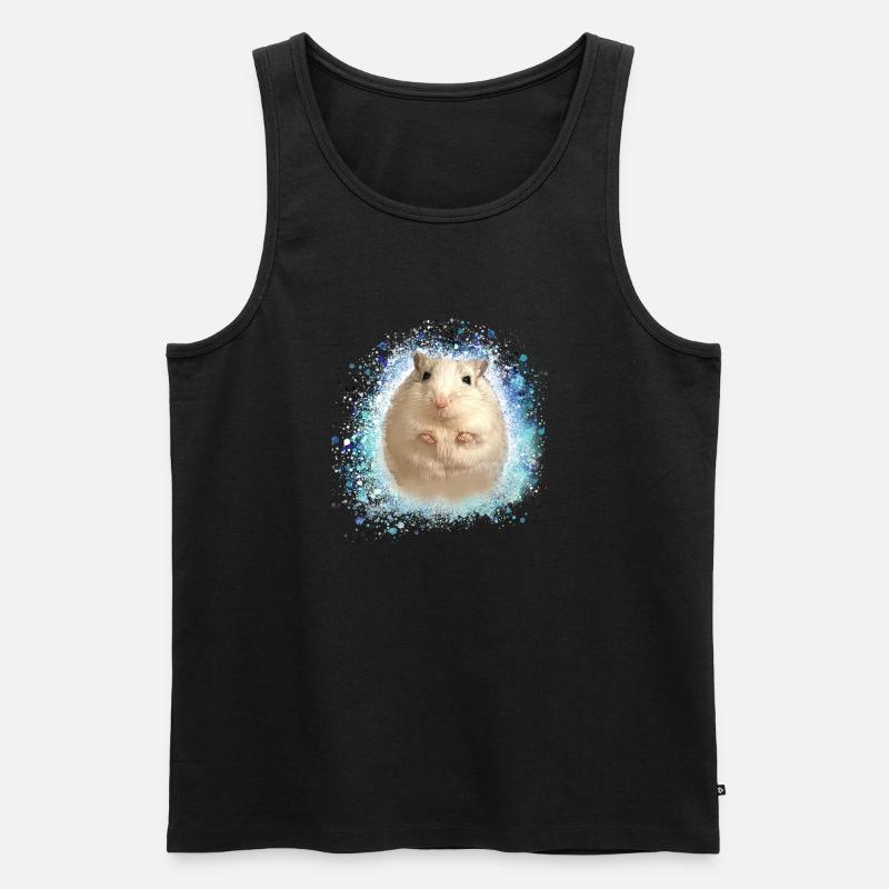 Springmaus,maus,graffiti,malerei,spitzmaus - Männer Premium Bio Tank Top - Schwarz