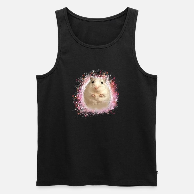 Springmaus,maus,graffiti,malerei,spitzmaus - Männer Premium Bio Tank Top - Schwarz