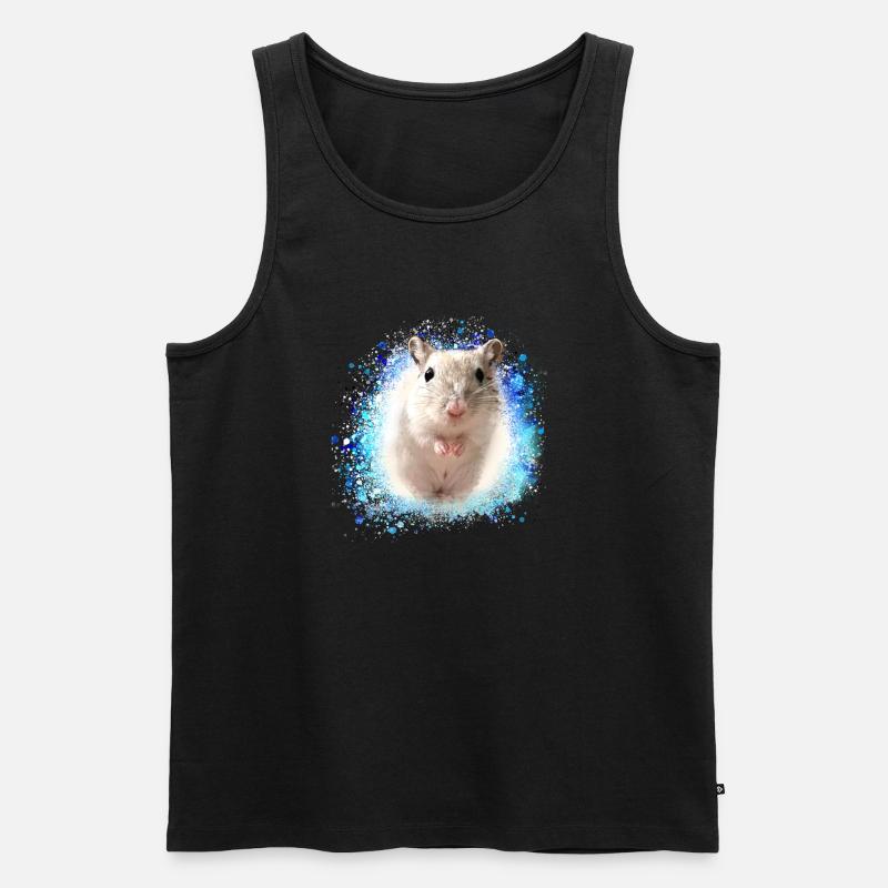 Springmaus,maus,graffiti,malerei,spitzmaus - Männer Premium Bio Tank Top - Schwarz