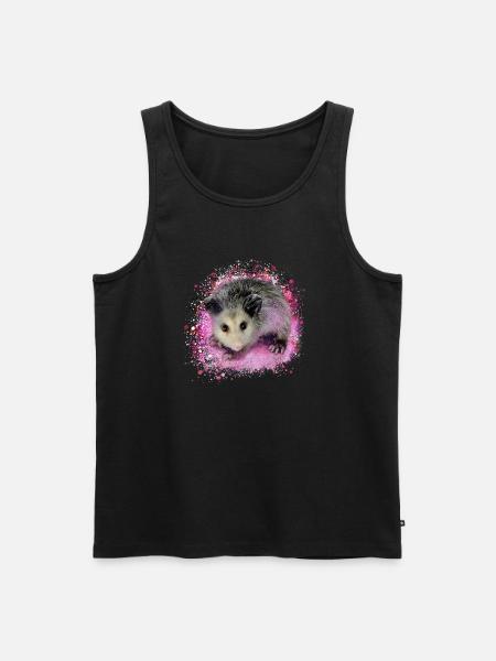 Opossum,mouse,rodent,graffiti - Men's Premium Organic Tank Top - black