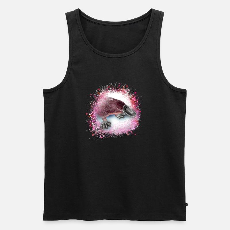Platypus,schnabeltier,graffiti,malerei - Männer Premium Bio Tank Top - Schwarz
