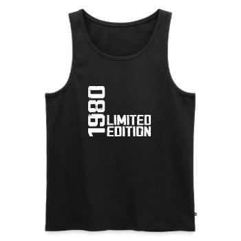 Legendär seit 1980 Geburtstagsgeschenk 1980 - Männer Premium Bio Tank Top - Schwarz - Vorne - Michal (187cm)