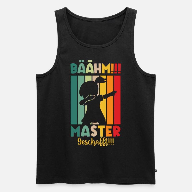 Master Masterabsolvent Masterabschluss Geschenk - Männer Premium Bio Tank Top - Schwarz