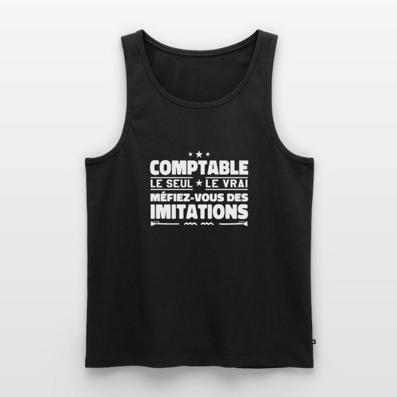 Comptable le seul. Comptable le vrai. Comptable Débardeur bio Premium Homme