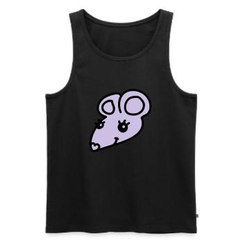 Sweet Mouse - Men's Premium Organic Tank Top - black - Front - AI Model Male 178 light (178cm)
