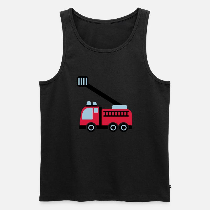 Fire engine - Men's Premium Organic Tank Top - black