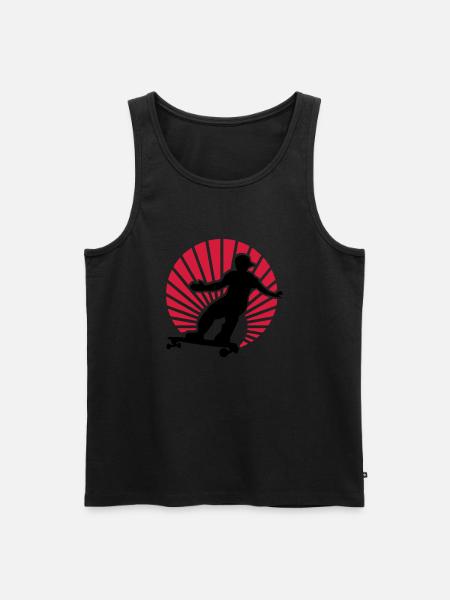 longboard - Men's Premium Organic Tank Top - black