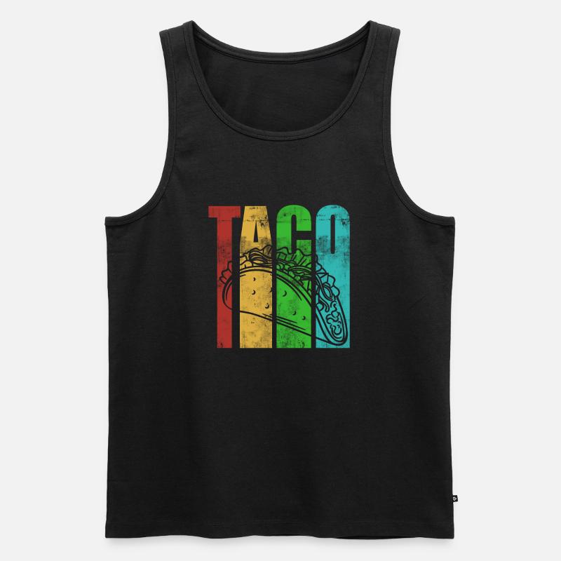 Taco - Männer Premium Bio Tank Top - Schwarz