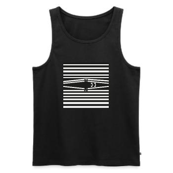 Agent Eye - Männer Premium Bio Tank Top - Schwarz - Vorne - AI Model Male 178 light (178cm)