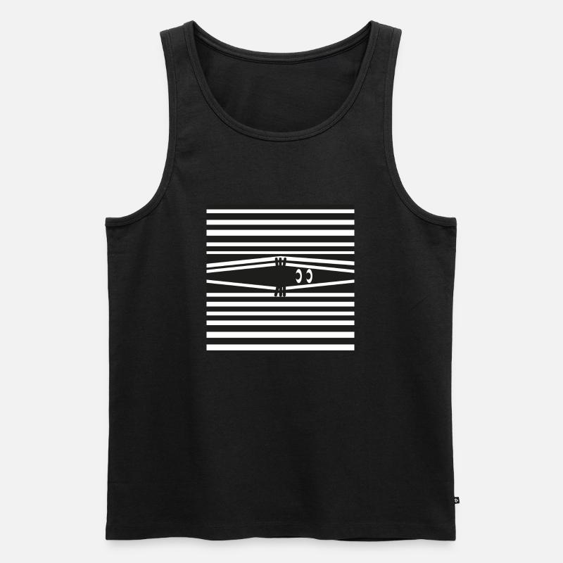 Agent Eye - Männer Premium Bio Tank Top - Schwarz