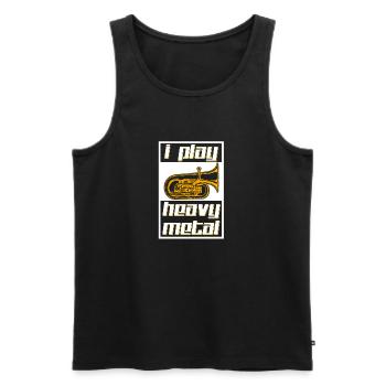 Heavy Metal - Débardeur bio Premium Homme - noir - Devant - Michal (187cm)