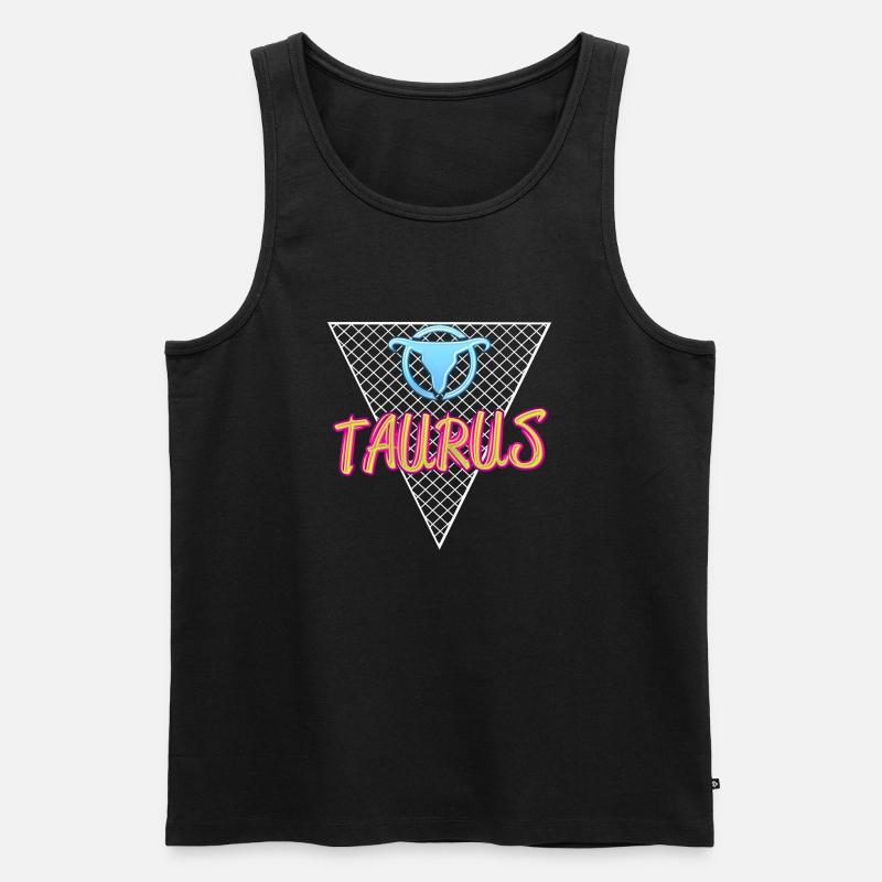 Stier - Männer Premium Bio Tank Top - Schwarz