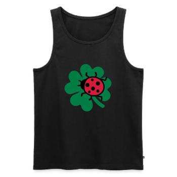 Marienkäfer - Männer Premium Bio Tank Top - Schwarz - Vorne - Michal (187cm)