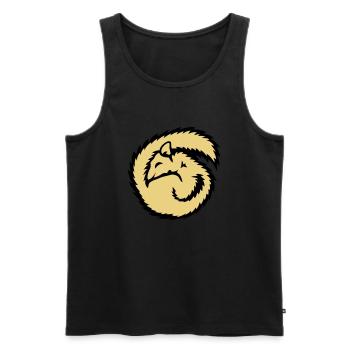 loir animal sleep sleep hibernation - Men's Premium Organic Tank Top - black - Front - AI Model Male 178 light (178cm)