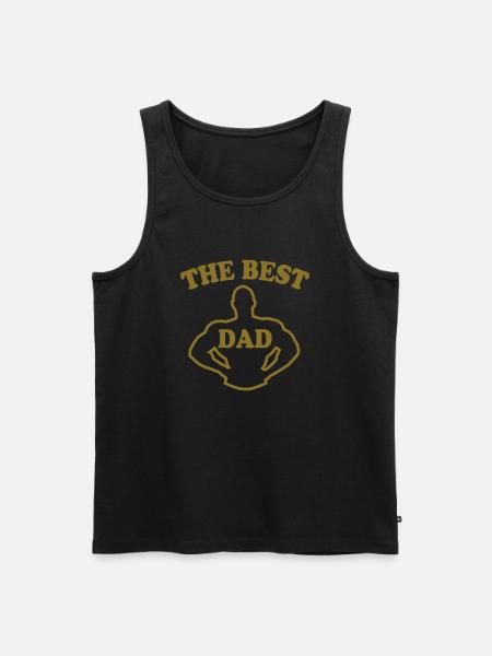 The best dad - Men's Premium Organic Tank Top - black