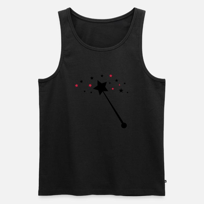 zauberstab_02 - Männer Premium Bio Tank Top - Schwarz