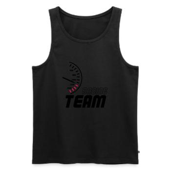 racing_team_01 - Débardeur bio Premium Homme - noir - Devant - Michal (187cm)
