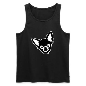 Chihuahua - Débardeur bio Premium Homme - noir - Devant - Michal (187cm)