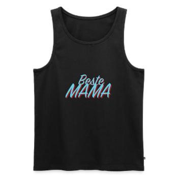 Beste Mama - Männer Premium Bio Tank Top - Schwarz - Vorne - Michal (187cm)