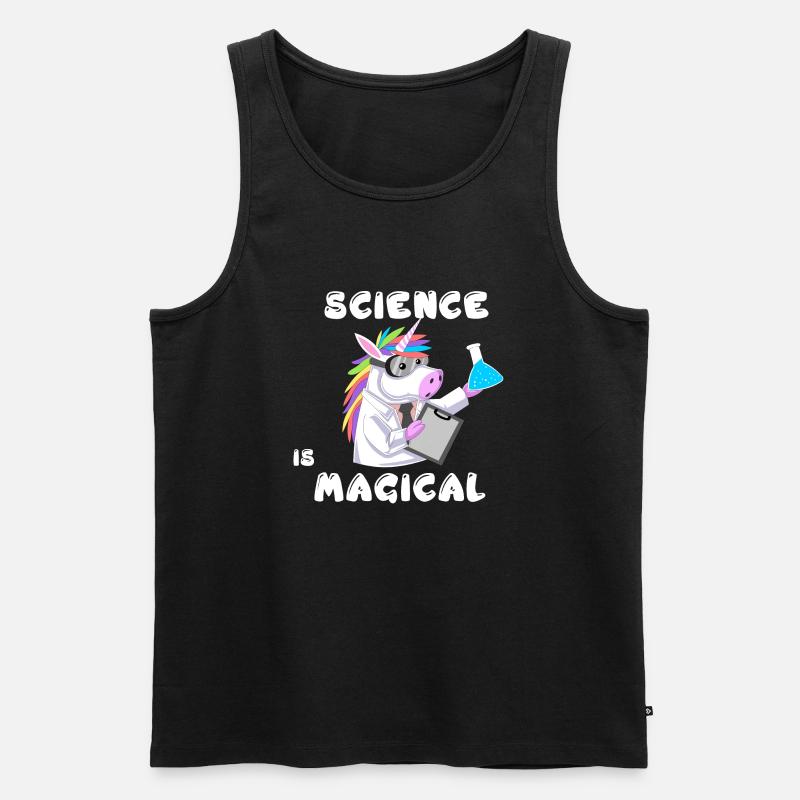 Wissenschaft - Männer Premium Bio Tank Top - Schwarz