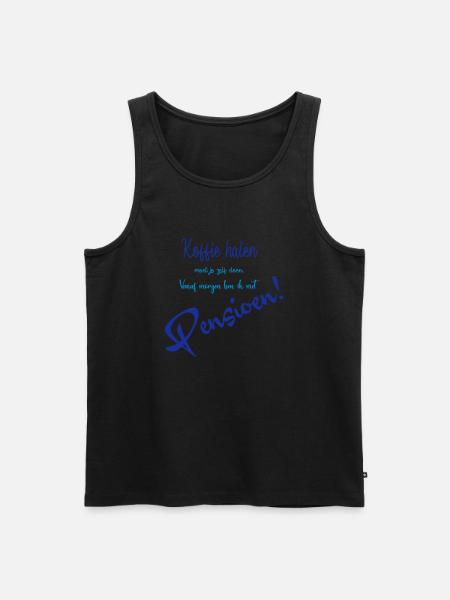 Pensioen - Mannen Premium Bio Tanktop - zwart