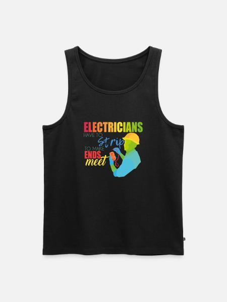Electrician - Men's Premium Organic Tank Top - black