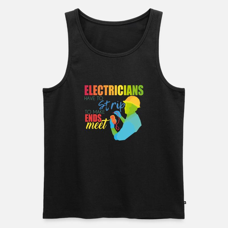 Elektriker - Männer Premium Bio Tank Top - Schwarz
