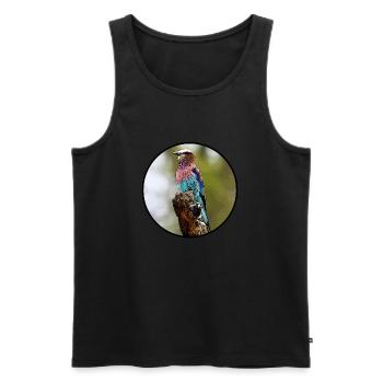Walze - Männer Premium Bio Tank Top - Schwarz - Vorne - AI Model Male 178 light (178cm)