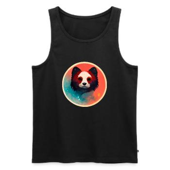 Bear - Men's Premium Organic Tank Top - black - Front - Michal (187cm)