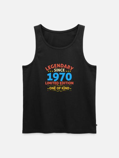 Legendary since 1970 Limited Edition - Men's Premium Organic Tank Top - black