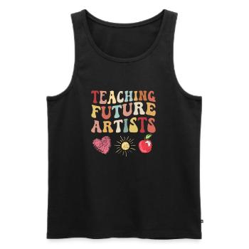 Art Teacher Design Art Teachers Art School - Men's Premium Organic Tank Top - black - Front - Michal (187cm)